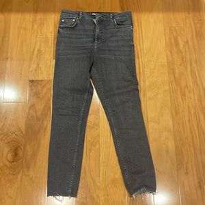 High waisted skinny jeans